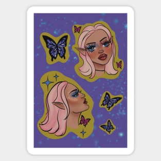 Naomi Jon Fairy Fan Art Sticker